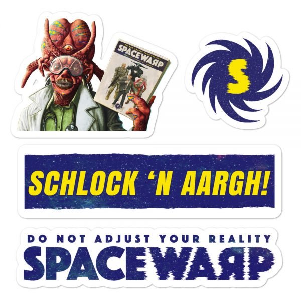Doc Zot and assorted Spacewarp stickers