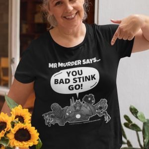 Mr Murder t-shirt black mature lady