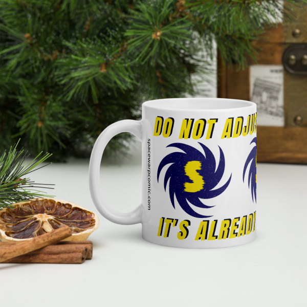 Spacewarp spiral mug DO NOT ADJUST YOUR REALITY
